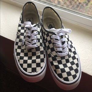 Golden Coast Checkered Vans